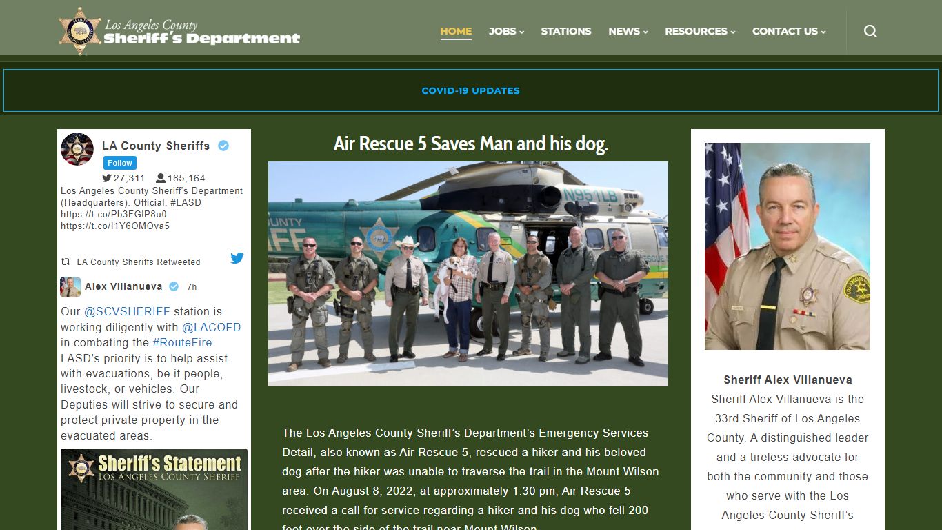 Los Angeles County Sheriff's Department | A Tradition of Service